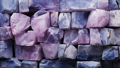 Purple stone background. Background from a stone wall. Stone texture. Generative AI