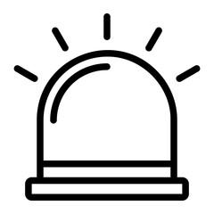 Siren line icon