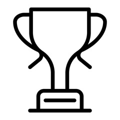 trophy line icon