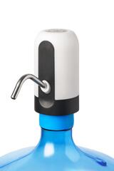 Electric water cooler pump on the white background