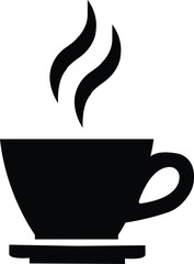  black coffee cup and mag for your design . A nice cup of coffee and tea. Coffee cup icons set .Coffee and tea cup icons set on white background .Tea Cups of coffee tea collection. Hot drink icon. Cup