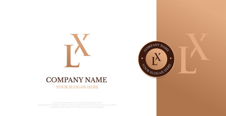 Initial LX Logo Design Vector 