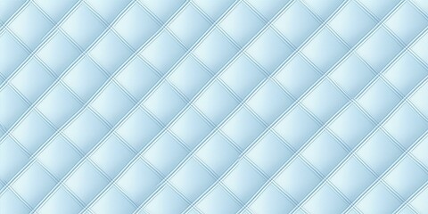 Fototapeta na wymiar Pastel cobalt blue and white seamless diagonal textile cloth plaid pattern Contemporary light turquoise linen textured diamond background. Baby boy trendy striped checks textile or nursery wallpaper