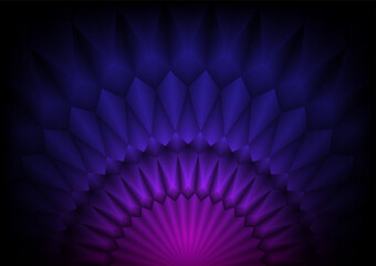 Abstract dark purple geometry pattern presentation gradient background