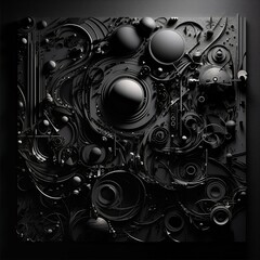 "Midnight Silhouettes" - Unleashing Unique Textures created with Generative AI technology