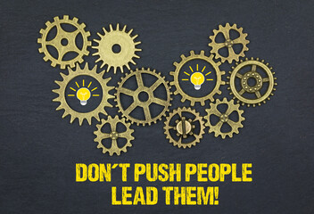 Don't Push People Lead Them!	