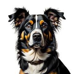 Dog illustration ai generated art 