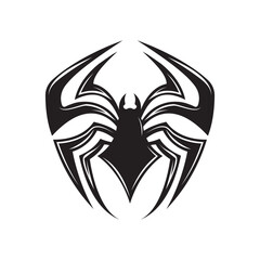Spider logo icon design vector
