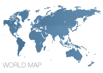 ドットの世界地図 アフリカ中心 影付き_03