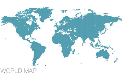 ドットの世界地図 アフリカ中心 影付き_01