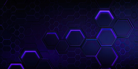 Obraz na płótnie Canvas Abstract geometrical purple background. Generative AI