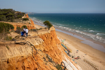 beautiful viewpoint in Olhos de Agua to the falesia beach
