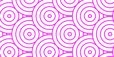 Seamless pink pattern with circles fabric curl backdrop. Seamless overloping pattern with waves pattern with waves and pink geomatices retro background.	
