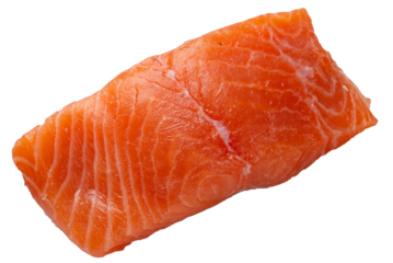 Salmon fillet steak red fish. Pieces of fatty red salmon