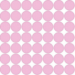 Seamless pattern pink candies. Design element for Christmas, New Year, birthday, party. Vector illustration isolated on white background