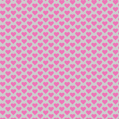 Seamless pattern pink hearts. Love Concept. Happy valentines day, women day holiday, dating invitation, wedding or marriage greeting card design. Vector romantic