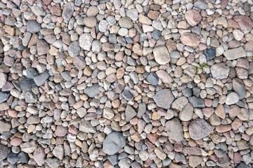 river stone background, material for building and construction materials