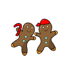 gingerbread person with gingerbread
