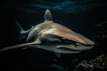 Naklejka premium Shark underwater photography
