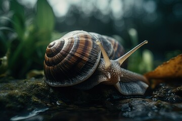 Snail upclose photography