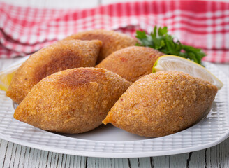Kibbeh is a popular dish in Middle Eastern cuisine (Turkish name; icli kofte)
