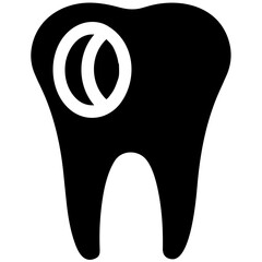 Tooth dentist icon symbol image vector. Illustration of the dental medicine symbol design graphic image