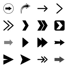 Versatile Arrow Direction Symbol: arrow Shape Collection