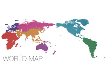 ドットの世界地図 アジア中心で地域分け 影付き_02
