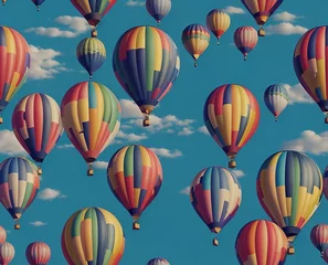 Washable wall murals Air balloon background with colored balloons, balloons on abstract background