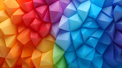 Obraz premium Vibrant Abstract Design with Pride Flag Colors in Mesmerizing Patterns, diversity, motion, dynamic, colorful, vibrant, Digital, Design, concept, modern.