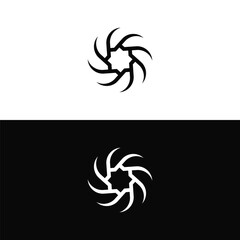 Obraz premium Circle vector logo template design . Circle icon silhouette illustration