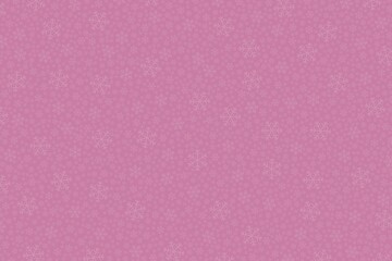Snowflakes on pink background, various sizes. Winter or Christmas decor. Wallpaper	