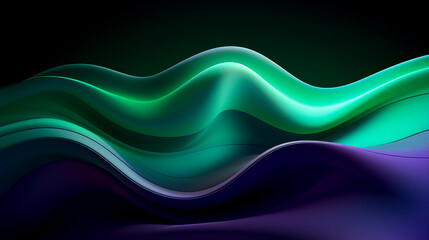 Obraz premium Discover the allure of colorful artistic waves, an inspiring background that sparks creativity. Created with Generative AI technology