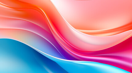 Discover the allure of colorful artistic waves, an inspiring background that sparks creativity. Created with Generative AI technology