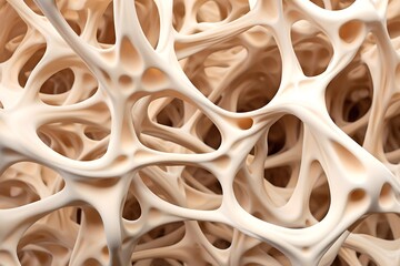 abstract shapes, bone structure, Generative AI