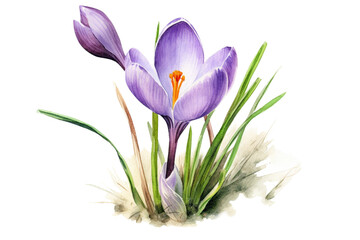 Naklejka premium Summer flower retro vintage illustration