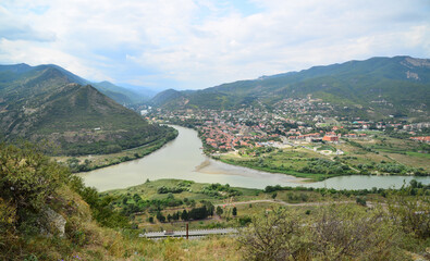 Naklejka premium Mtskheta is in Georgia.