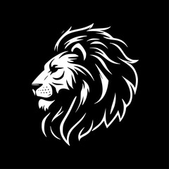 Obraz premium Lion - Minimalist and Flat Logo - Vector illustration