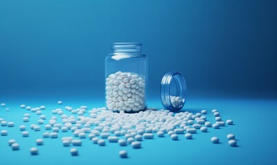 Medical Placebo Pills in Jar