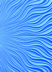 3d illustration abstract blue wave background