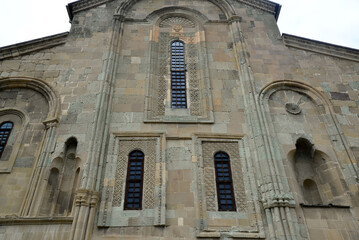 Svetitsoveli Cathedral, located in Mtskheta, Georgia, was built in the 11th century. It is one of the largest churches in the country.