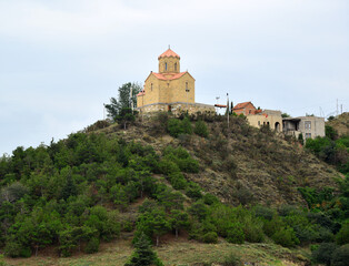 Obraz premium Tbilisi, the capital of Georgia, is an important tourism city with its historical churches, bridges and magnificent scenery.