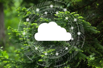 Reduce CO2 concept on nature background