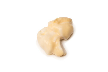 White sauce splashes isolated on white background.