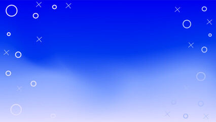 Geometric cloudy blue sky gradient background.