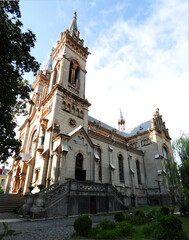 Obraz premium Virgin Mary Church is in Batumi, Georgia.