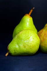 Fresh pears still life isolated.