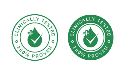 Clinically tested stamp labels