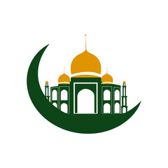 mosque icon design vector