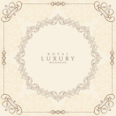 Elegant beautiful royal luxury decorative frame background